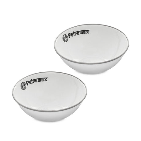 Petromax Enamel Bowls white 2 pieces - Petromax