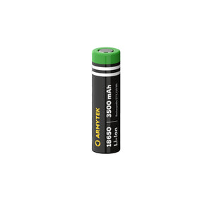Armytek genopladeligt 18650 Li-Ion 3500mAh batteri - Uden PCB