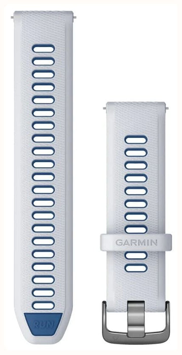 Quick Release remme (18 mm), Whitestone/Tidal Blue, sølv hardware 3