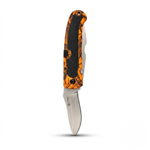 Orange camo kniv 2 blade - Kyros