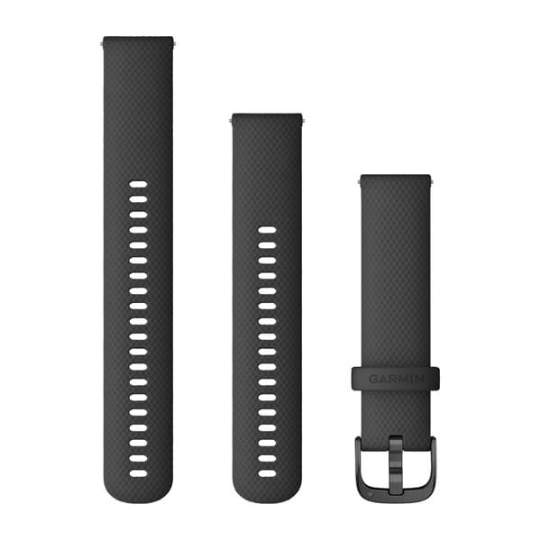 Quick Release remme (20 mm), Sort, Slate hardware