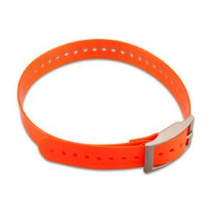 1" halsbåndsrem, firkantet spænde (orange)