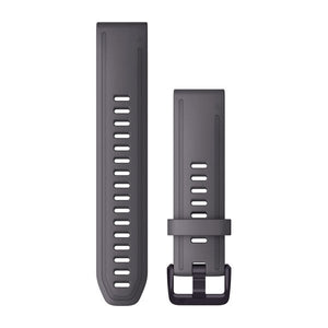 QuickFit® 20 urremme, Shale Grey silikone, Amethyst hardware