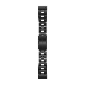 QuickFit® 26 urremme, Ventileret titaniumlænke, Carbon Grey DLC-belægning