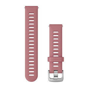 Quick Release remme (18 mm), Bubblegum, sølv hardware