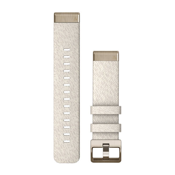 QuickFit® 20 urremme, Crememeleret nylon, Cream Gold hardware