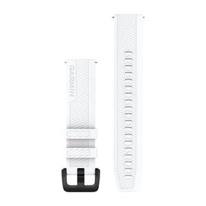 Quick Release remme (20 mm), Hvid, sort hardware