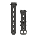 22 mm remme (Instinct® 3 - 45 mm/Instinct Crossover AMOLED), Charcoal silikone med metalspænde