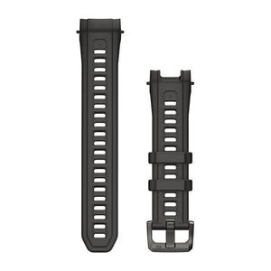 22 mm remme (Instinct® 3 - 45 mm/Instinct Crossover AMOLED), Charcoal silikone med metalspænde