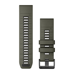 QuickFit® 26 remme, Olive/Sort silikone