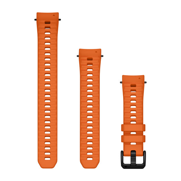 20 mm remme (Instinct® E – 40 mm), Ember Orange silikone