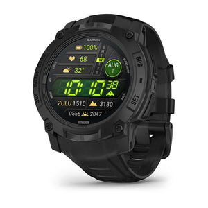 Instinct® 3 – 50 mm, AMOLED, Tactical Edition, Sort med sort rem