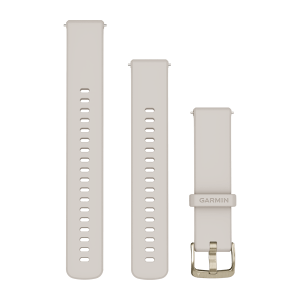 Quick release-remme, Ivory, Soft Gold hardware