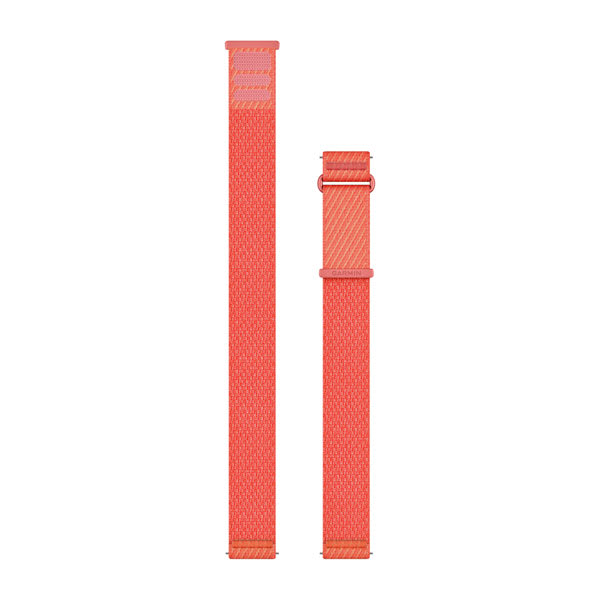 Quick Release remme (20 mm), Coral/Red Pink ComfortFit stof