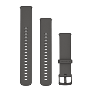 Quick release-remme, Pebble Grey, Slate hardware