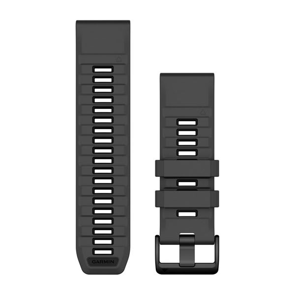QuickFit® 26 remme, Graphite/sort silikone