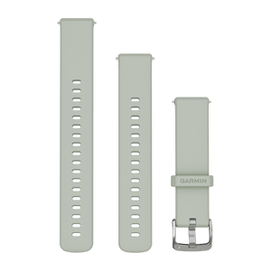 Quick release-remme, Sage grey, sølv hardware