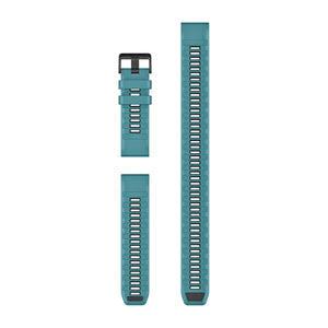 QuickFit® 26 remme, Turkis silikone (Dykkersæt med 3 dele)