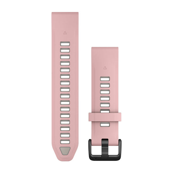 QuickFit® 20 remme, Dust Rose/Fog Grey silikone