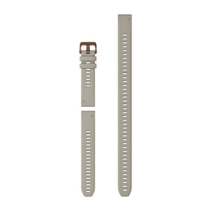QuickFit® 20 urremme, French Grey silikone (Dykkersæt med 3 dele)