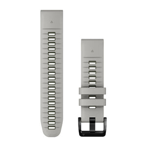 Quickfit 22 mm urremme, Fog Gray/Moss silikone