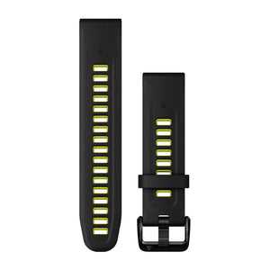 QuickFit® 20 urremme, Sort/Electric Lime silikone