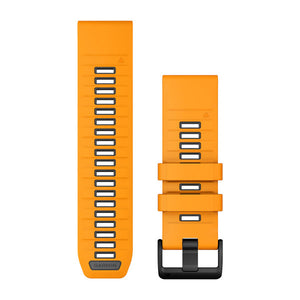 QuickFit® 26 remme, Spark Orange/Graphite silikone