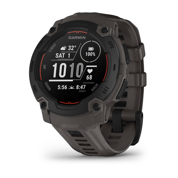 Instinct® E – 45 mm, Sort med Charcoal rem