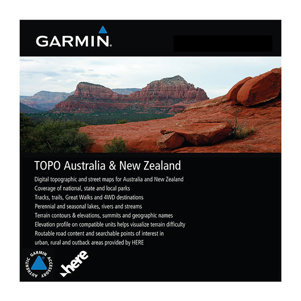 TOPO Australien og New Zealand MicroSD™/SD™ kort