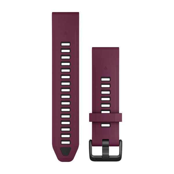 QuickFit® 20 remme, Merlot/Graphite silikone