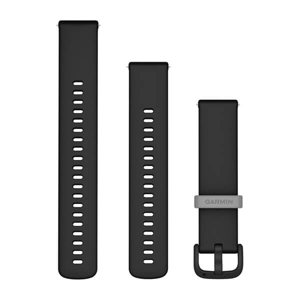 Quick Release remme (20 mm), Navy italiensk læder, sølv hardware 2
