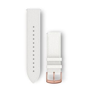 Quick Release remme (20 mm), Hvid, rosaguld hardware 3