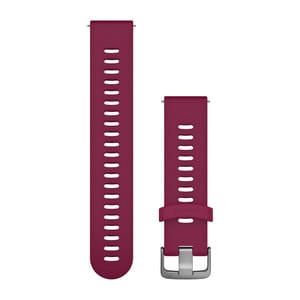 Quick Release remme (20 mm), Cerise, rustfri hardware 1