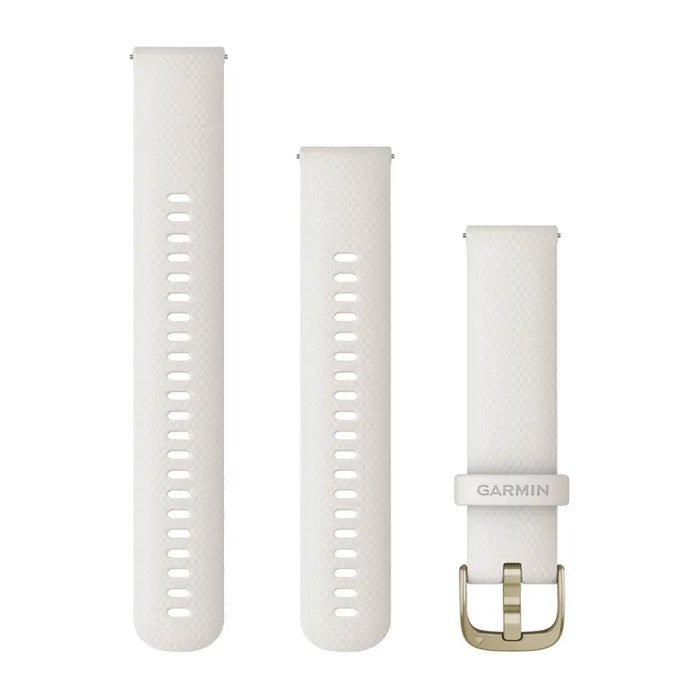 Quick Release remme (22 mm), Citron silikone , sølv hardware 1