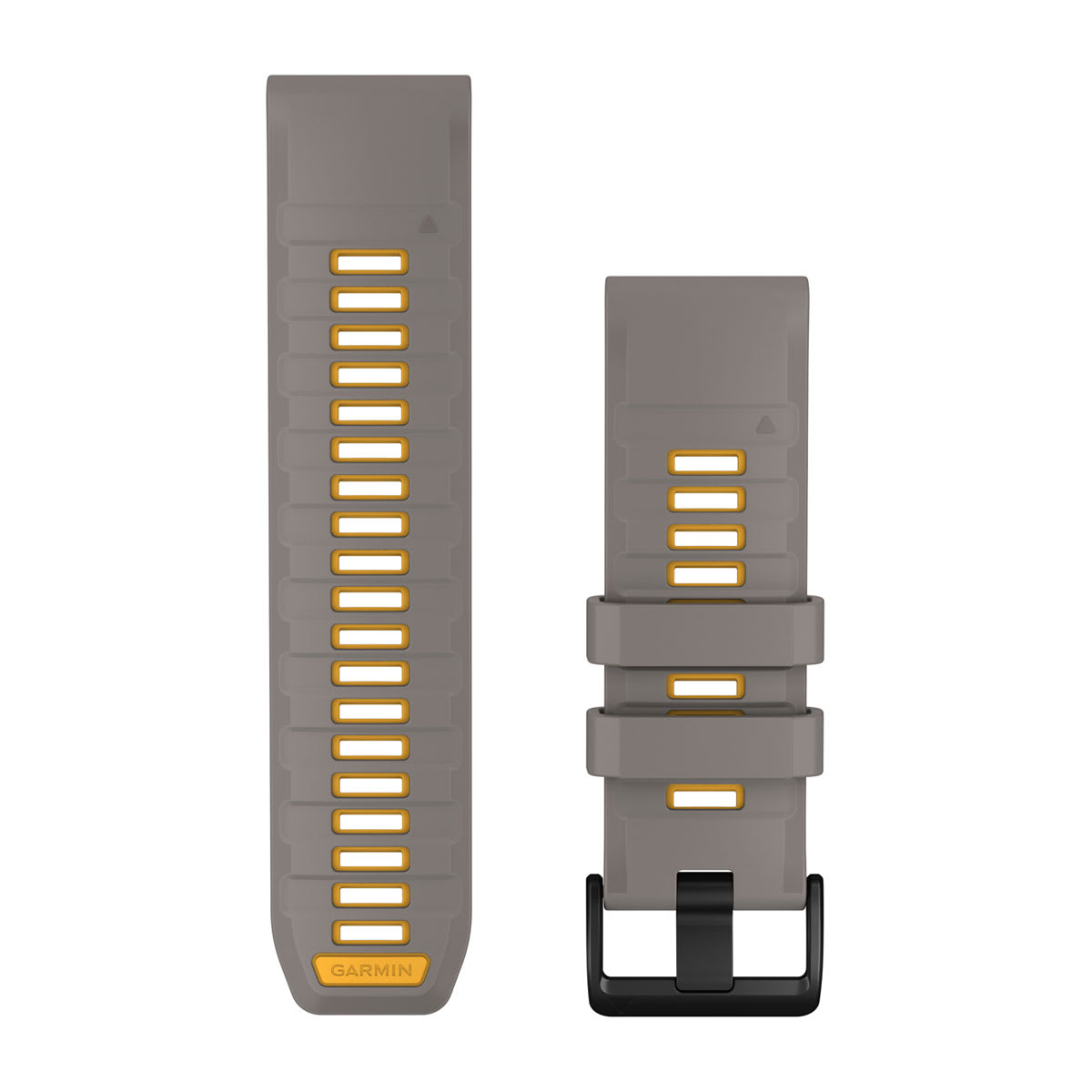 QuickFit® 26 mm urrem, Silver Gray/Yellow Flare silikone