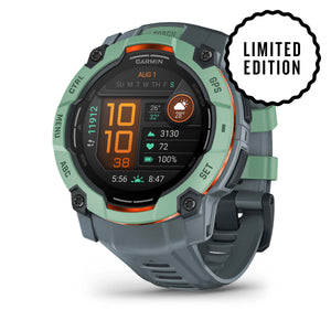Instinct® 3 – 50 mm, AMOLED, Neotropic med Twilight rem
