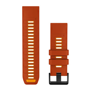 QuickFit® 26 mm urrem, Autumn Orange/Spark Orange silikone