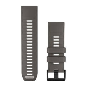 QuickFit® 26 mm urrem, Pebble Gray/Silver Gray silikone