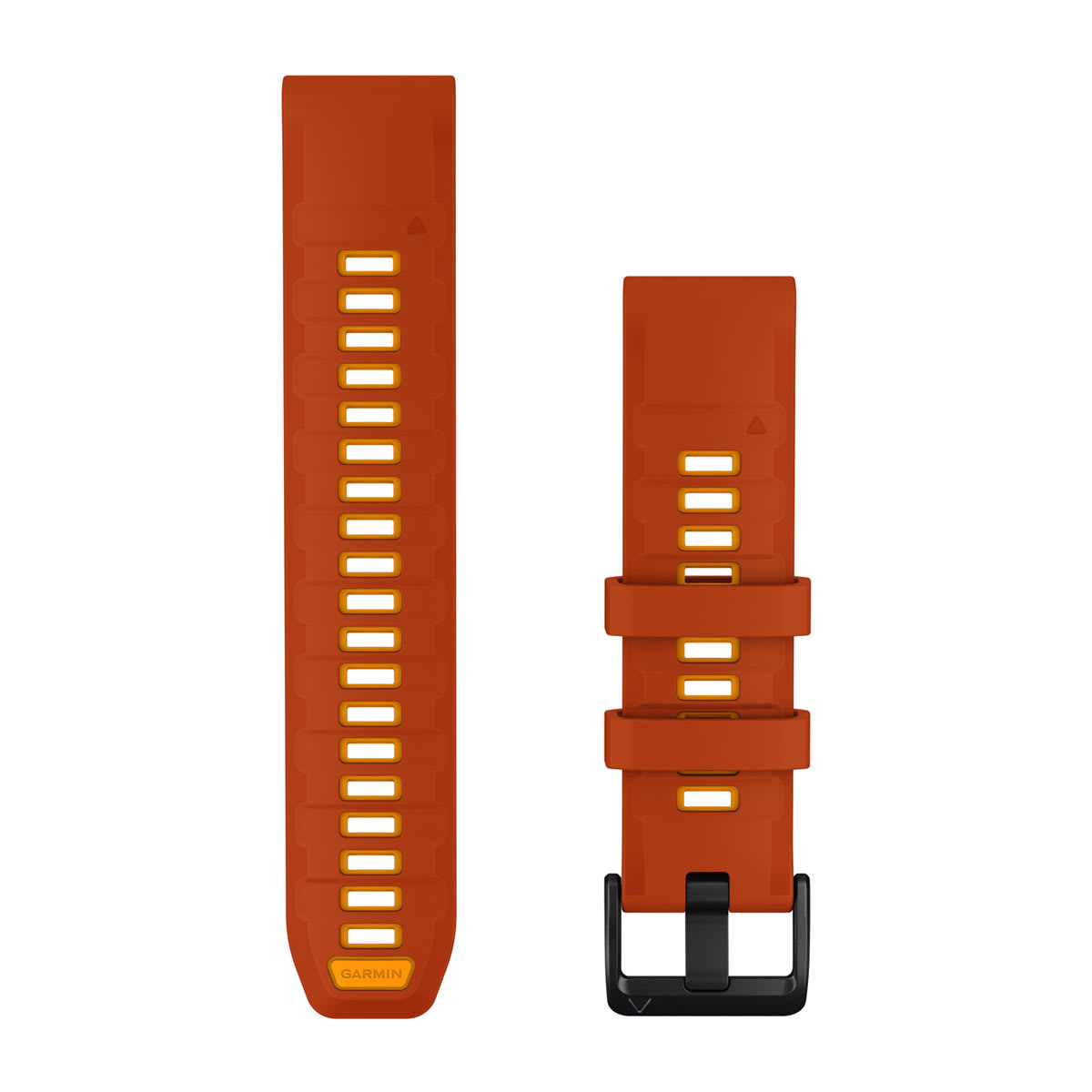 QuickFit® 22 mm urrem, Autumn Orange/Spark Orange silikone