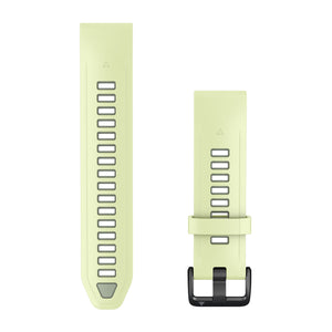 QuickFit® 20 mm urrem, Citron/Willow silikone