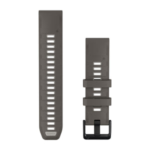 QuickFit® 22 mm urrem, Pebble Gray/Silver Gray silikone