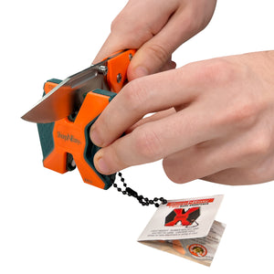AccuSharp - Foldekniv/sliber sæt Orange m/lås