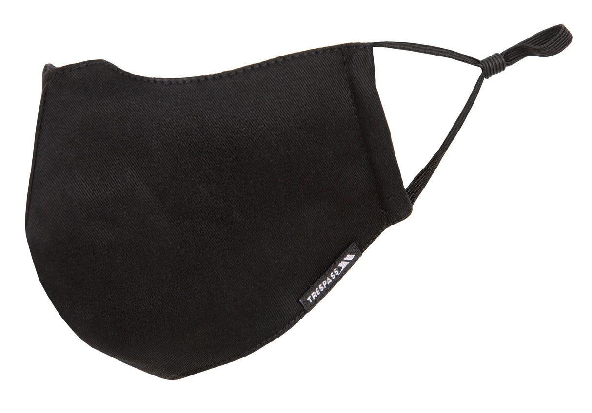 Cloth Face Mask + 3 Filters - Black - Trespass