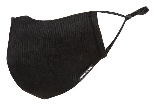 Cloth Face Mask + 3 Filters - Black - Trespass