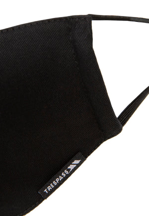 Cloth Face Mask + 3 Filters - Black - Trespass