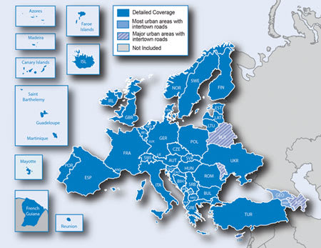 City Navigator® Europe NTU MicroSD™/SD™ kort