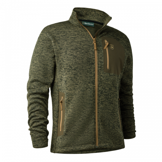 Sarek Strikjakke - Olive - Deerhunter