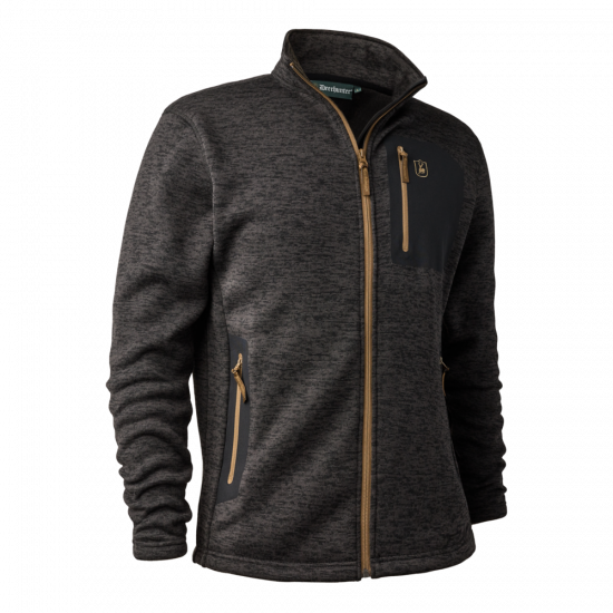 Sarek Strikjakke - Dark Grey - Deerhunter