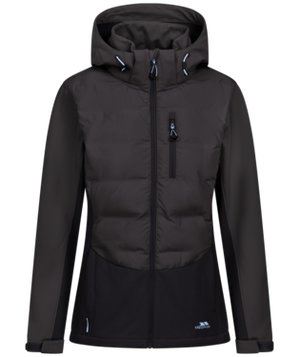 Scarlet- Female Hybrid Softshell Jkt - Charcoal - Trespass