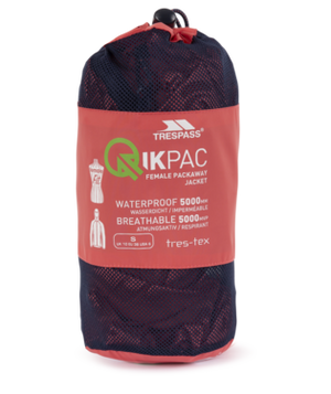 Qikpac Female Jkt - Peach Blush - Trespass